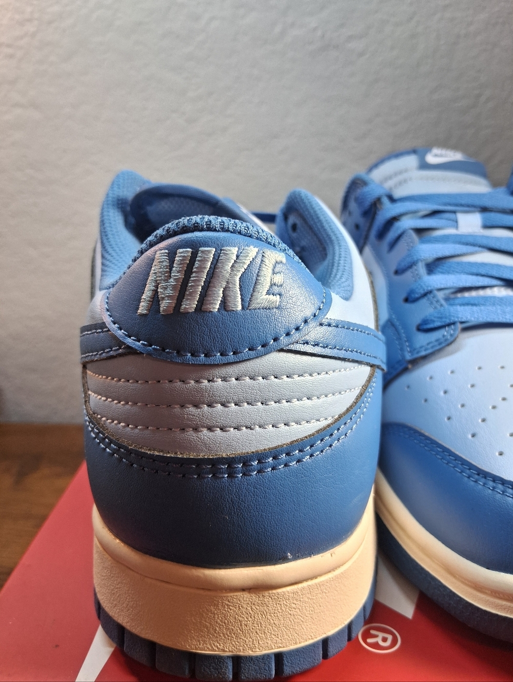 Nike Dunk Low Retro in Psycho Blue & White - Picture 3 of 8